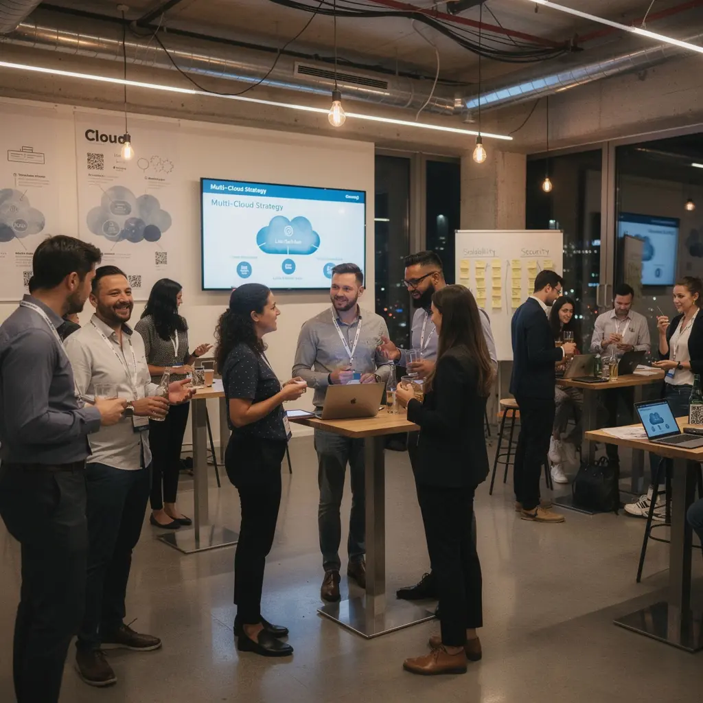 Zertifikate für erfolgreich abgeschlossene Schulungen im Bereich AWS und Azure liegen auf einem Tisch.